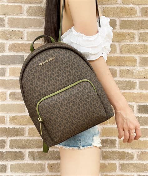 michael kors abby|Abbey Medium Logo Backpack .